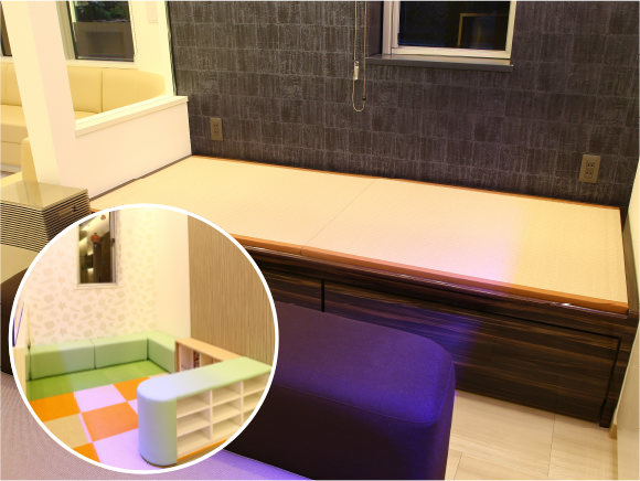 畳コーナー、キッズスペース